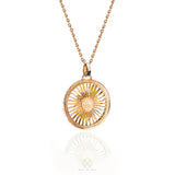 Argentina / Sun / Sol de Mayo / Pendant silver - 18 carat gold-plated