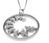 Mexico / monarch butterfly / 1987 / pendant / silver / without chain