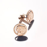 USA / 5 Gold Dollar / Native American / Indian Head / Cufflinks