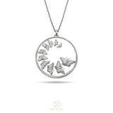 Mexico / monarch butterfly / 1987 / pendant / silver / without chain
