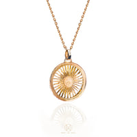Argentina / Sun / Sol de Mayo / Pendant silver - 18 carat gold-plated