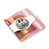 5 DM silver / Heiermann / eagle / money clip / silver hardened